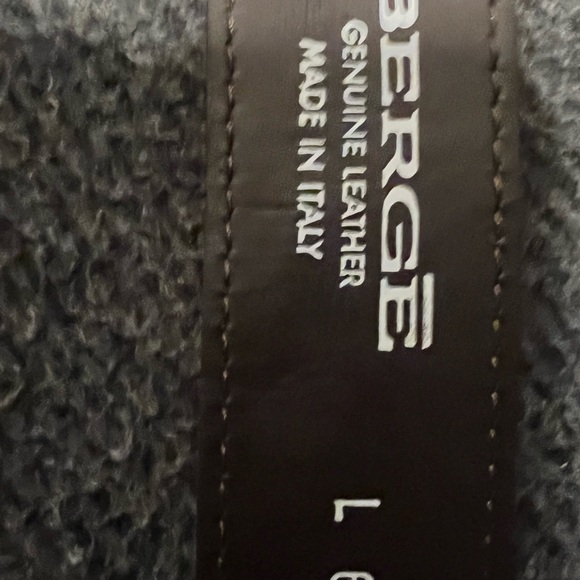 Banana Republic Genuine Leather Black Belt & Berge Croc embossed GL Brown Belt - Picture 4 of 6